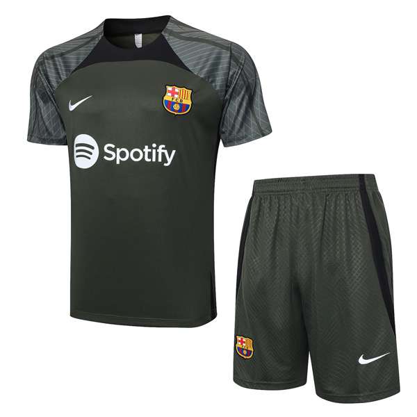 Tailandia Conjunto Camiseta Entrenamiento FC Barcelona 2024 Verde Tailandia Conjunto Camiseta Entrenamiento FC Barcelona 2024 Verde