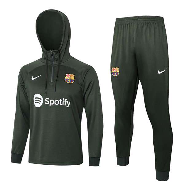 Sudadera Con Capucha Barcelona 2024 Verde Sudadera Con Capucha Barcelona 2024 Verde