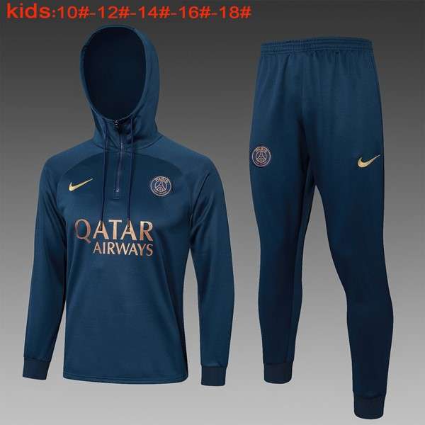 Ninos Sudadera Con Capucha PSG 2024 Azul 2 Sudadera Con Capucha Ninos Paris Saint Germain 2024 Azul
