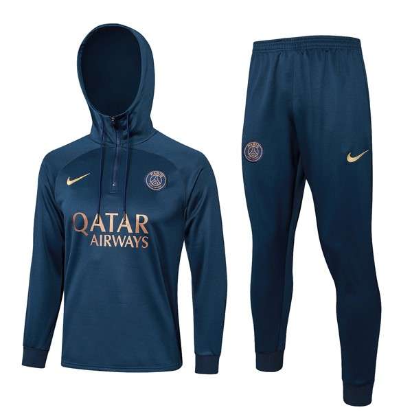 Sudadera Con Capucha PSG 2024 Azul Sudadera Con Capucha Paris Saint Germain 2024 Azul