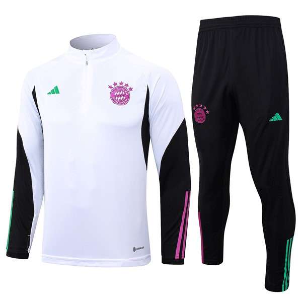 Sudadera De Training Bayern Munich 2024 Blanco Sudadera Entrenamiento Bayern Munich 2024 Blanco