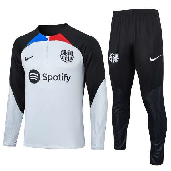 Sudadera Entrenamiento FC Barcelona 2024 Gris Negro Sudadera Entrenamiento FC Barcelona 2024 Gris Negro