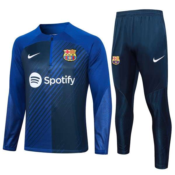Sudadera De Training Barcelona 2024 Azul 3 Sudadera Entrenamiento FC Barcelona 24 Azul