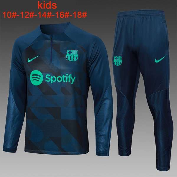 Ninos Sudadera De Training Barcelona 2024 Azul 2 Sudadera Entrenamiento Ninos FC Barcelona 2024 Azul 2