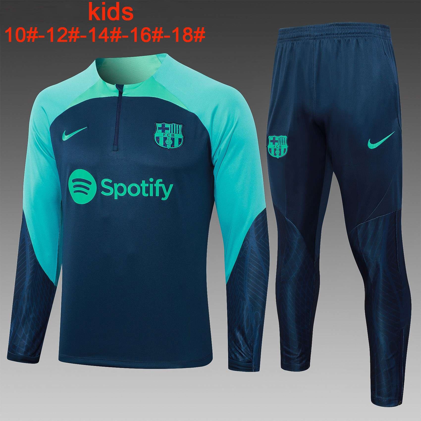 Ninos Sudadera De Training Barcelona 2024 Azul 3 Sudadera Entrenamiento Ninos FC Barcelona 2024 Azul