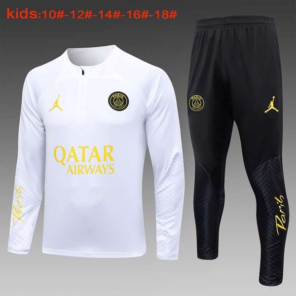 Ninos Sudadera De Training PSG 2024 Blanco 2 Sudadera Entrenamiento Ninos Paris Saint Germain 2024 Blanco