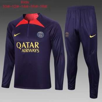 Sudadera Entrenamiento Ninos Paris Saint Germain 2024 Purpura