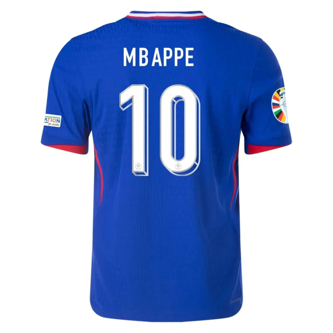 Kylian Mbappé NO.10 Camiseta Primera Francia Jugador Versión 2024 Kylian Mbappe NO.10 Camiseta Primera Francia Jugador Version 2024