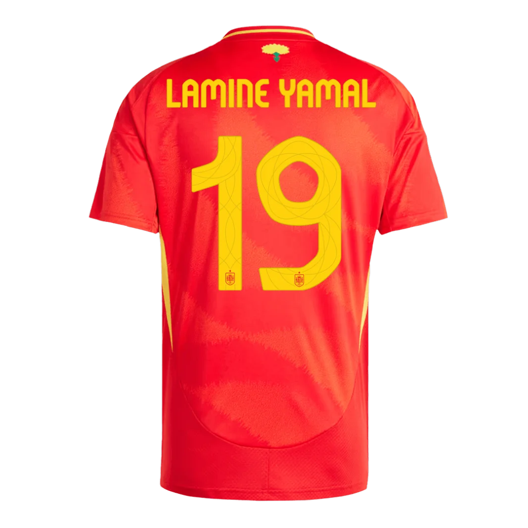 LAMINE YAMAL NO.19 Camiseta Primera España 2024 LAMINE YAMAL NO.19 Camiseta Primera Espana 2024