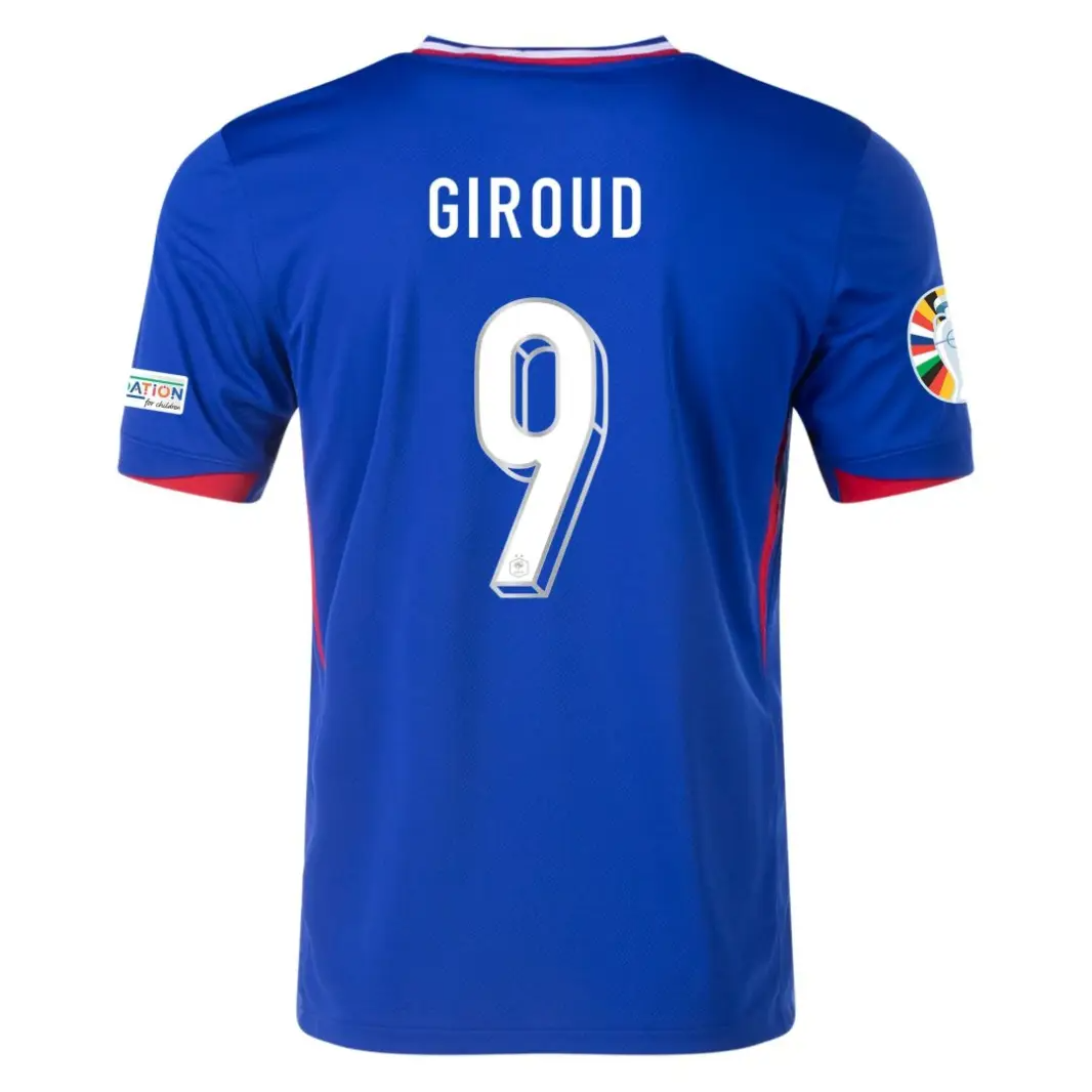 Olivier Giroud NO.9 Camiseta Primera Francia 2024 Olivier Giroud NO.9 Camiseta Primera Francia 2024