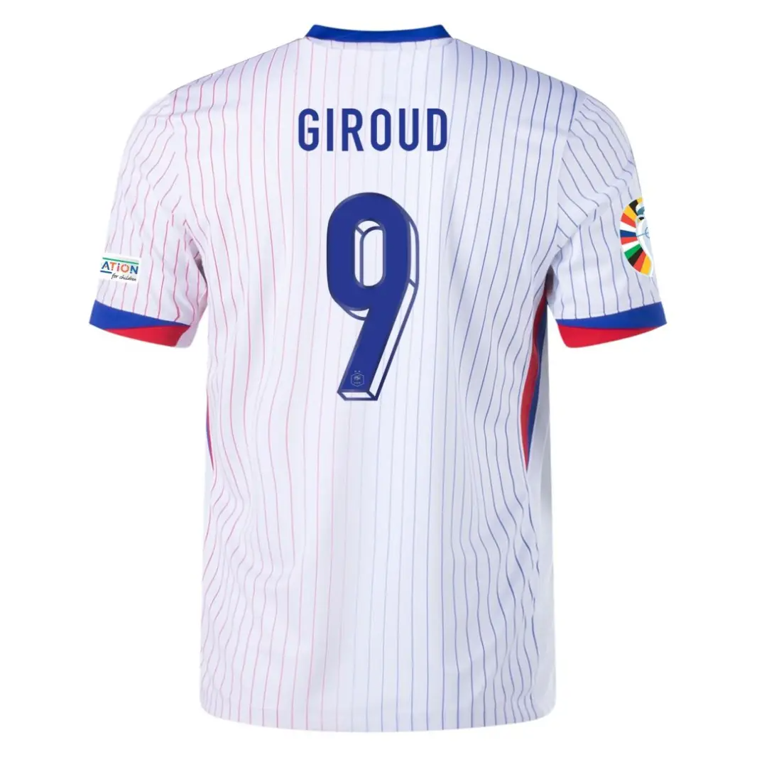 Olivier Giroud NO.9 Camiseta Segunda Francia 2024 Olivier Giroud NO.9 Camiseta Segunda Francia 2024