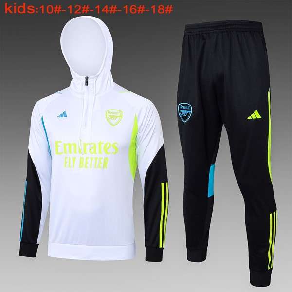 Ninos Sudadera Con Capucha Arsenal 2024 Blanco 2 Sudadera Con Capucha Ninos Arsenal 2024 Blanco