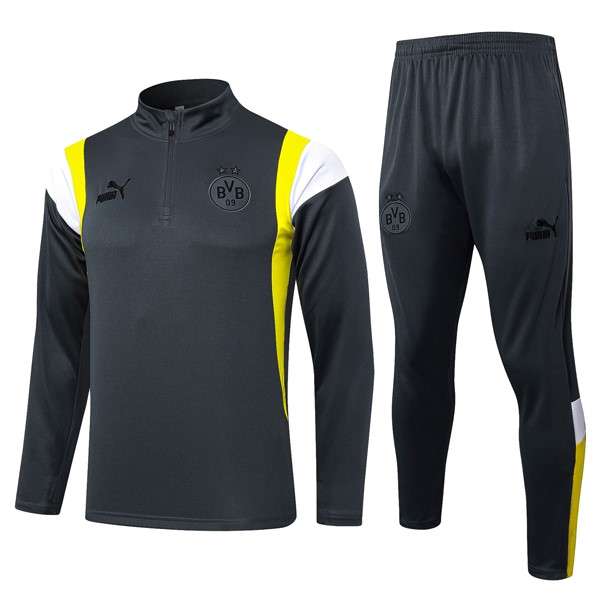 Sudadera De Training Borussia Dortmund 2024 Gris 2 Sudadera Entrenamiento Borussia Dortmund 2024 Gris