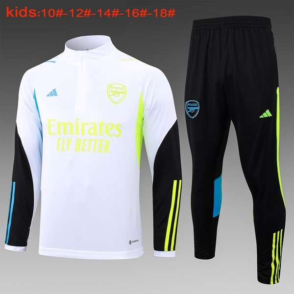 Ninos Sudadera De Training Arsenal 2024 Blanco 2 Sudadera Entrenamiento Ninos Arsenal 2024 Blanco