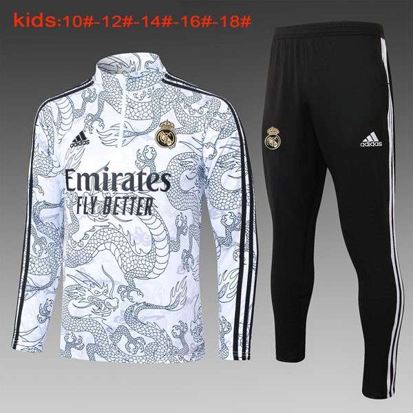 Ninos Sudadera De Training Real Madrid 2024 Blanco 2 Sudadera Entrenamiento Ninos Real Madrid 2024 Blanco