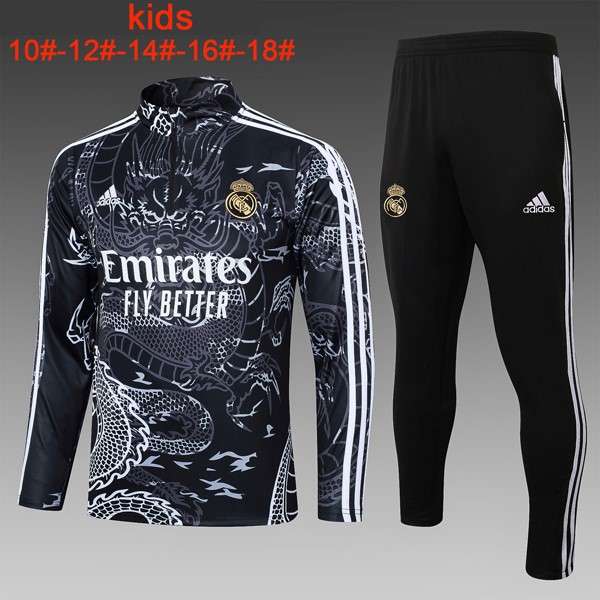 Ninos Sudadera De Training Real Madrid 2024 Negro 2 Sudadera Entrenamiento Ninos Real Madrid 2024 Negro