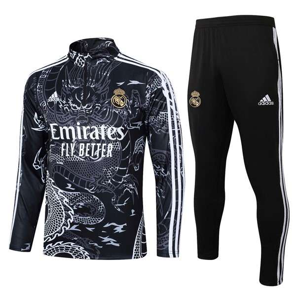 Sudadera De Training Real Madrid 2024 Negro 2 Sudadera Entrenamiento Real Madrid 2024 Negro