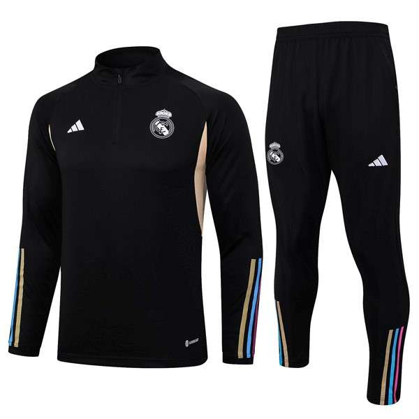 Sudadera De Training Real Madrid 2024 Negro Sudadera Entrenamiento Real Madrid 2024