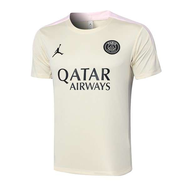 Camiseta Entrenamiento PSG 2024-2025 Amarillo Tailandia Camiseta Entrenamiento Paris Saint Germain 2024 2025 Amarillo