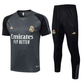Tailandia Conjunto Camiseta Entrenamiento FC Barcelona 2024 2025 Gris