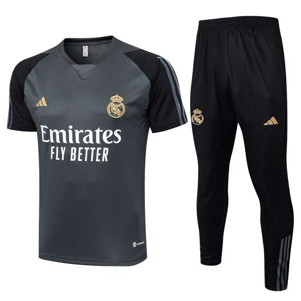Camiseta Barcelona Conjunto Completo 2024-2025 Gris Tailandia Conjunto Camiseta Entrenamiento FC Barcelona 2024 2025 Gris