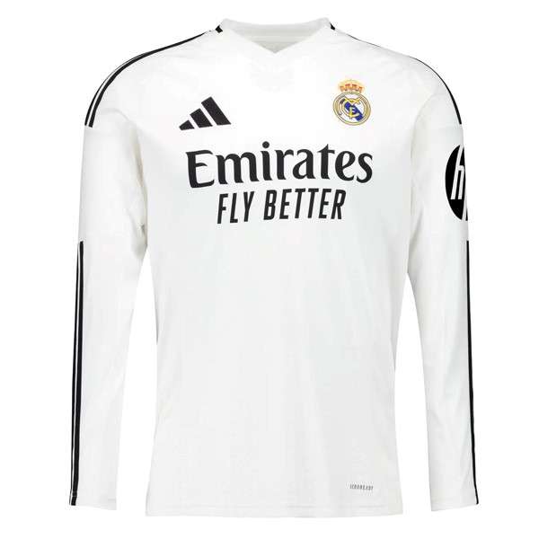 Tailandia Camiseta Real Madrid 1ª ML 2024-2025 Tailandia Manga Larga Camiseta Primera Real Madrid 2024 2025