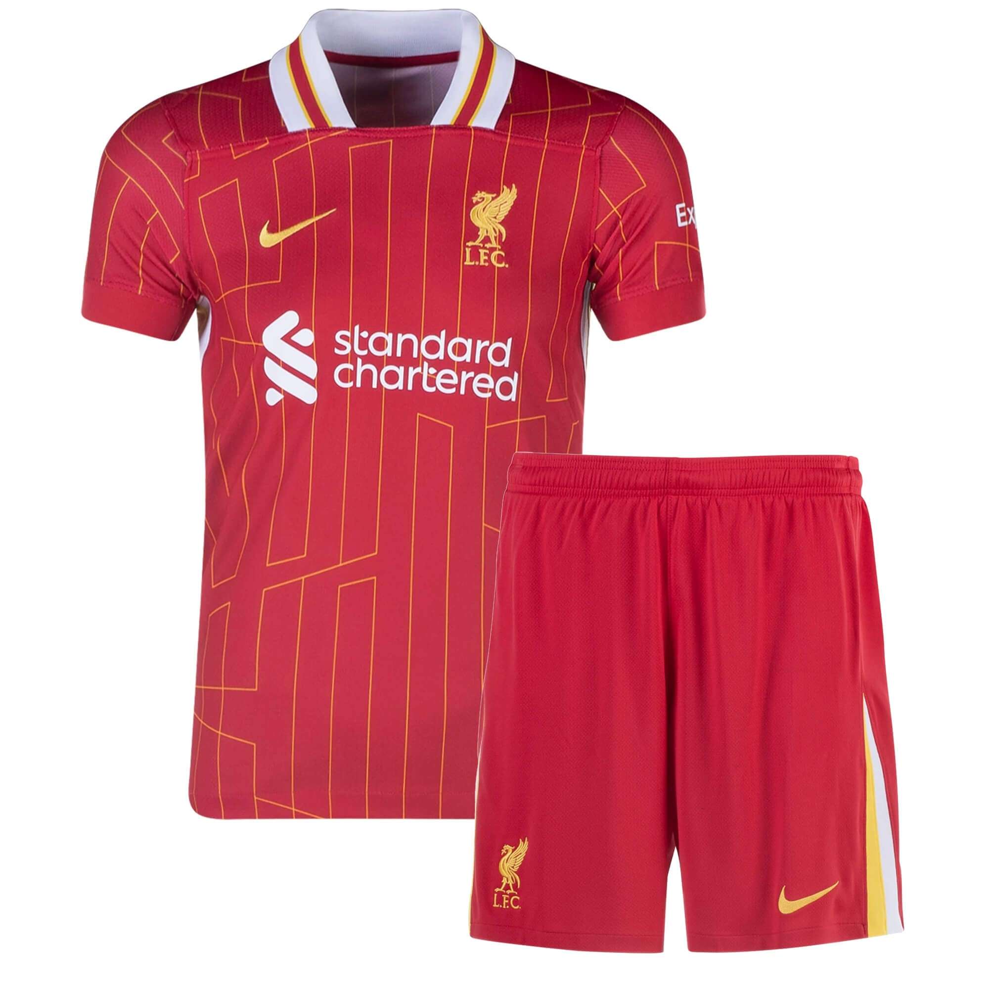 Camiseta Liverpool 1ª Niño 2024-2025 Camiseta Liverpool Conjunto Ninos Primera 2024 2025