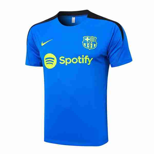 Camiseta Entrenamiento Barcelona 2024-2025 Azul Negro Tailandia Camiseta Entrenamiento FC Barcelona 2024 2025 Azul Negro
