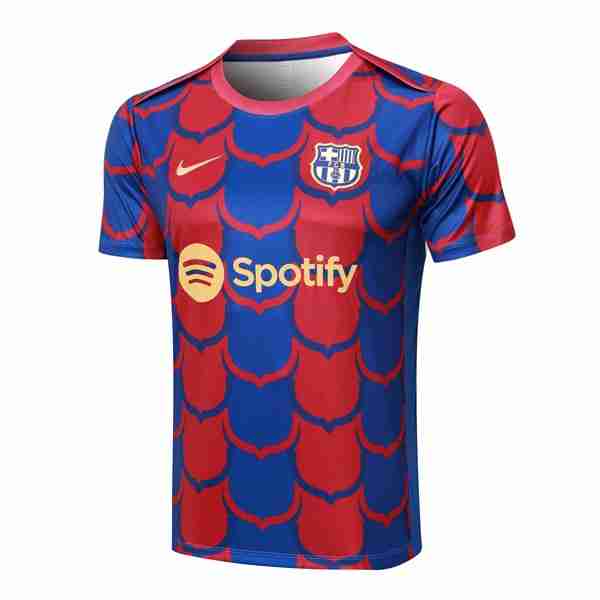 Camiseta Entrenamiento Barcelona 2024-2025 Azul Rojo Tailandia Camiseta Entrenamiento FC Barcelona 2024 2025 Azul Rojo