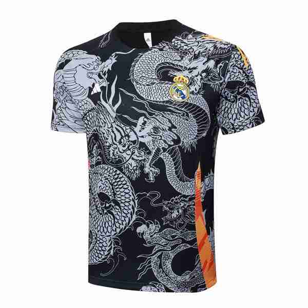 Camiseta Entrenamiento Real Madrid 2024-2025 Negro Gris Tailandia Camiseta Entrenamiento Real Madrid 2024 2025 Negro Gris