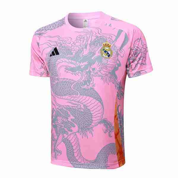 Camiseta Entrenamiento Real Madrid 2024-2025 Rosa Tailandia Camiseta Entrenamiento Real Madrid 2024 2025 Rosa