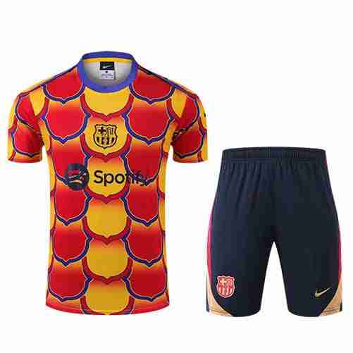 Tailandia Conjunto Camiseta Entrenamiento FC Barcelona 2024 2025 Naranja Tailandia Conjunto Camiseta Entrenamiento FC Barcelona 2024 2025 Naranja