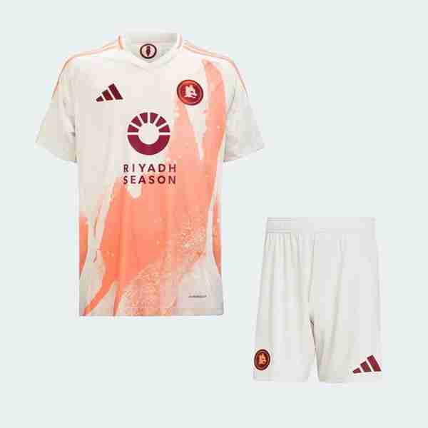 Camiseta AS Roma 2ª Niño 2024-2025 Camiseta AS Roma Conjunto Ninos Segunda 2024 2025