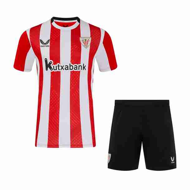 Camiseta Athletic Bilbao 1ª Niño 2024-2025 Camiseta Athletic Bilbao Conjunto Ninos Primera 2024 2025