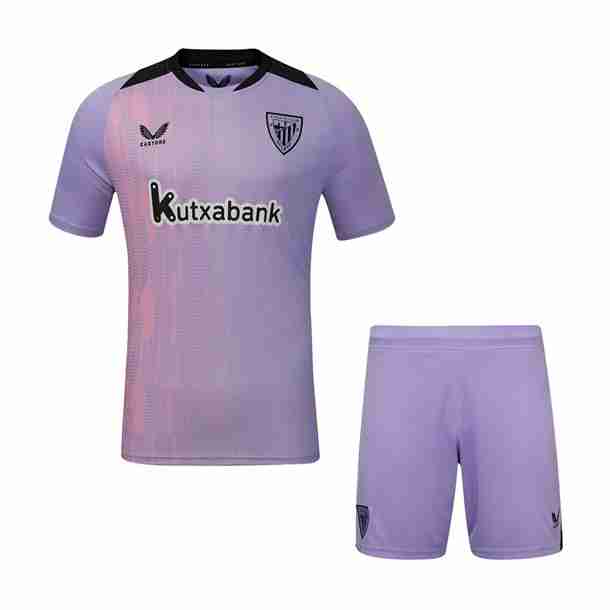 Camiseta Athletic Bilbao 3ª Niño 2024-2025 Camiseta Athletic Bilbao Conjunto Ninos Tercera 2024 2025