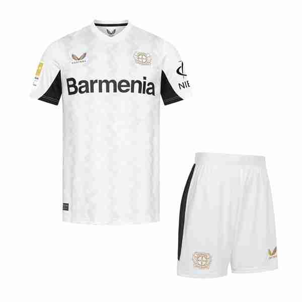 Camiseta Bayer 04 Leverkusen 2ª Niño 2024-2025 Camiseta Bayer Leverkusen Conjunto Ninos Segunda 2024 2025