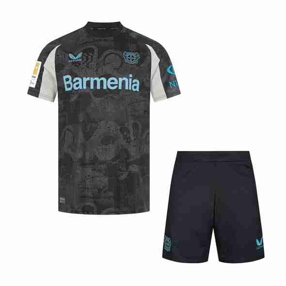 Camiseta Bayer 04 Leverkusen 3ª Niño 2024-2025 Camiseta Bayer Leverkusen Conjunto Ninos Tercera 2024 2025