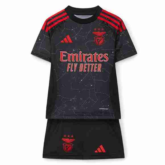 Camiseta Benfica 2ª Niño 2024-2025 Camiseta Benfica Conjunto Ninos Segunda 2024 2025