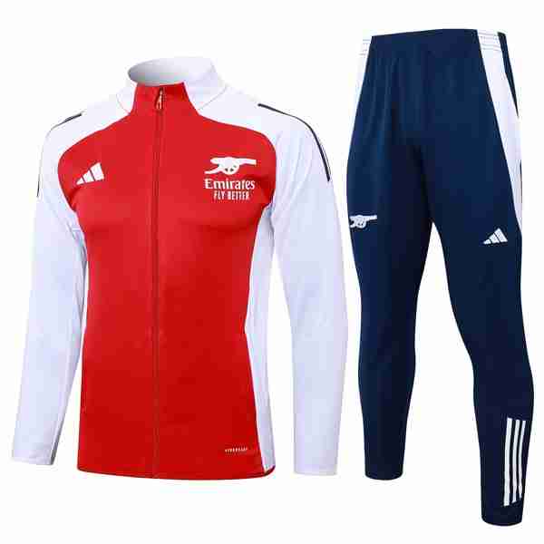 Chandal Arsenal 2024-2025 Rojo Blanco 4 Chandal Arsenal 2024 2025 Rojo Blanco