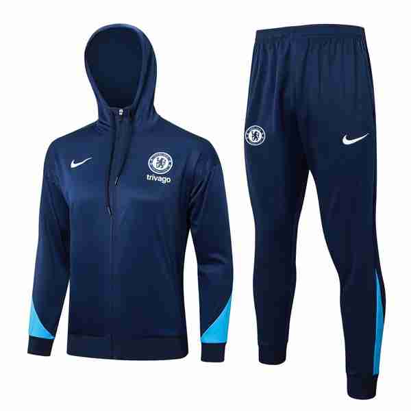 Chandal Con Capucha Chelsea 2024-2025 Azul 3 Chandal Con Capucha Chelsea 2024 2025 Azul