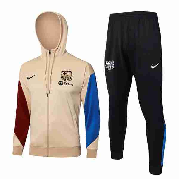 Chandal Con Capucha Barcelona 2024-2025 Amarillo Azul Rojo Chandal Con Capucha FC Barcelona 2024 2025 Amarillo Azul Rojo