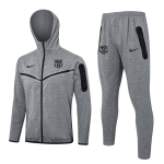 Chandal Con Capucha FC Barcelona 2024 2025 Gris