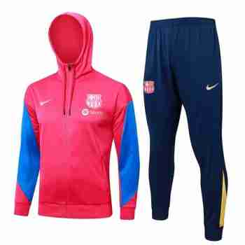 Chandal Con Capucha FC Barcelona 24 2025 Rosa Azul