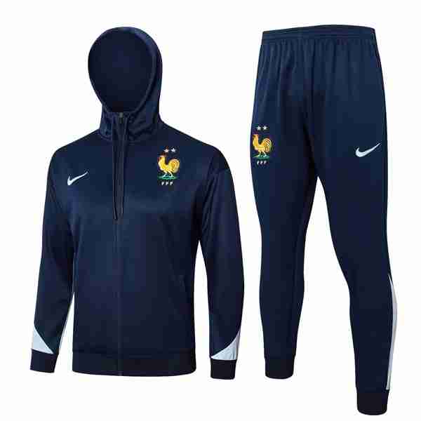 Chandal Con Capucha Francia 2024-2025 Azul 5 Chandal Con Capucha Francia 2024 2025 Azul