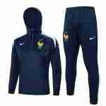 Chandal Con Capucha Francia 2024 25 Azul