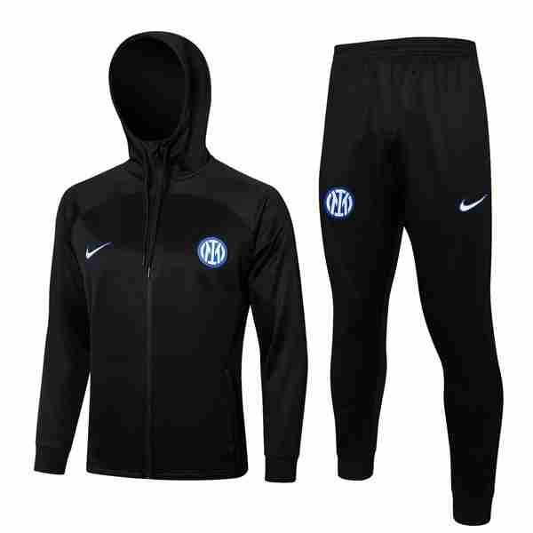 Chandal Con Capucha Inter Milan 2024-2025 Negro 3 Chandal Con Capucha Inter Milan 2024 2025 Negro