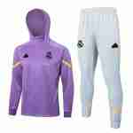 Chandal Con Capucha Real Madrid 2024 2025 Purpura