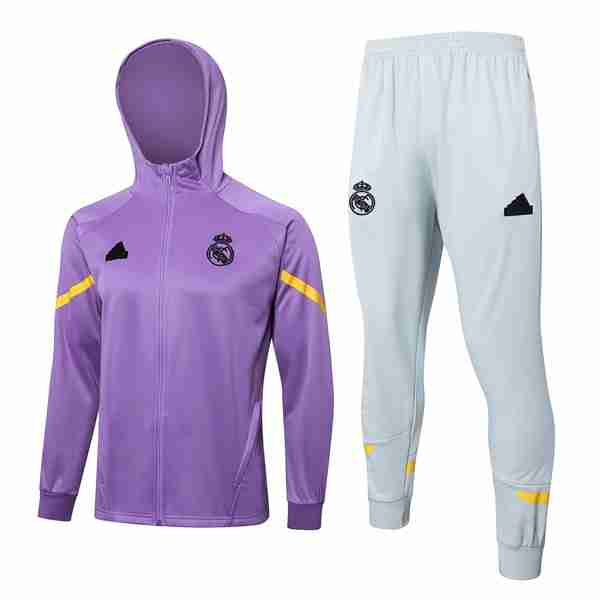 Chandal Con Capucha Real Madrid 2024-2025 Purpura 3 Chandal Con Capucha Real Madrid 2024 2025 Purpura