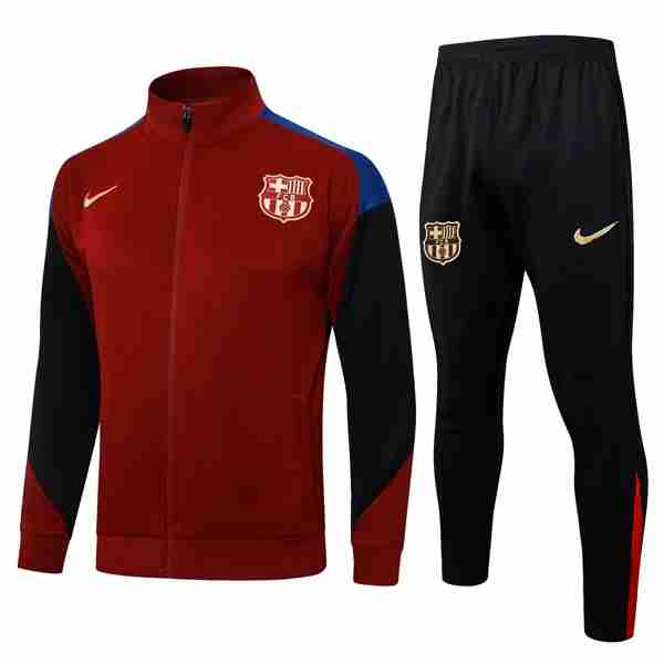 Chandal Barcelona 2024-2025 Rojo Negro 3 Chandal FC Barcelona 2024 2025 Rojo Negro
