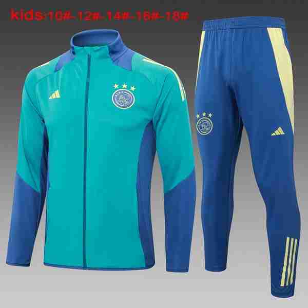 Niños Chandal Ajax 2024-2025 Verde 3 Chandal Ninos Ajax De Amsterdam 2024 2025 Verde